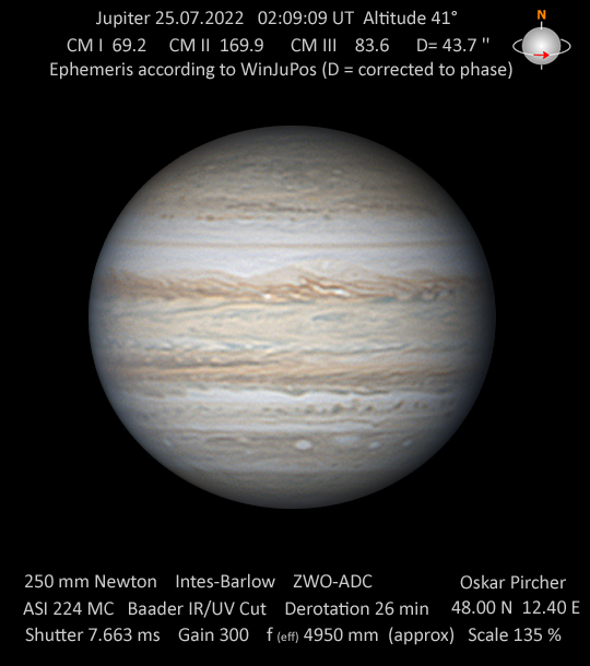 Jupiter vom 25.07.2022