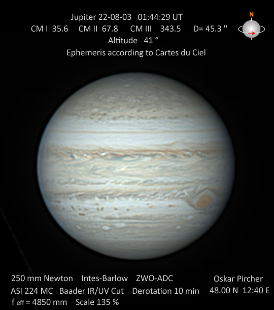 Jupiter vom 03.08.2022