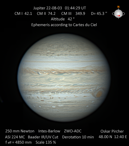 Jupiter vom 03.08.2022