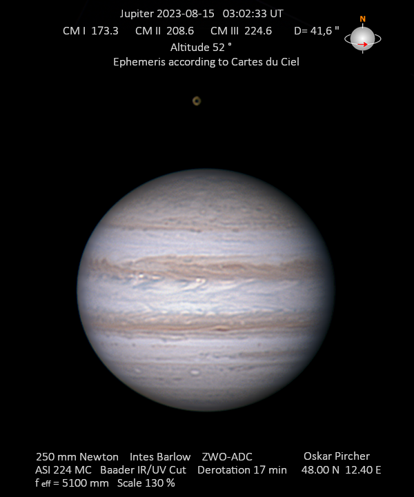 Jupiter vom 15.08.2023