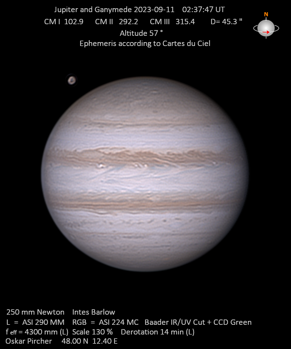 Jupiter vom 11.09.2023