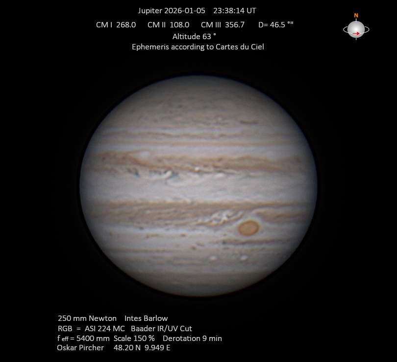 Jupiter vom 05.01.2026