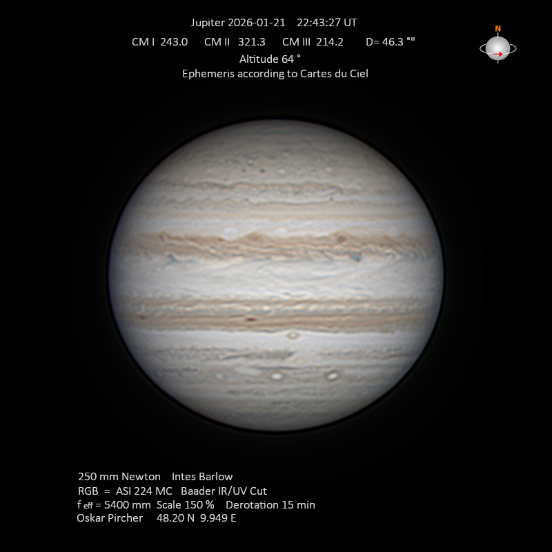 Jupiter vom 21.01.2026
