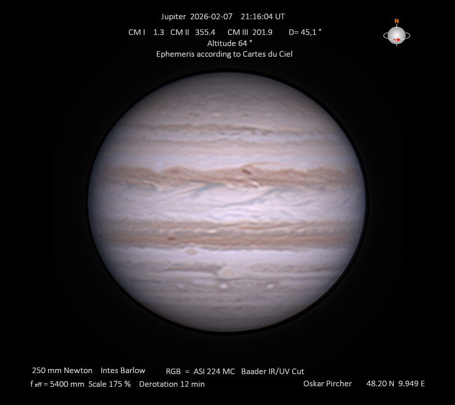 Jupiter vom 07.02.2026