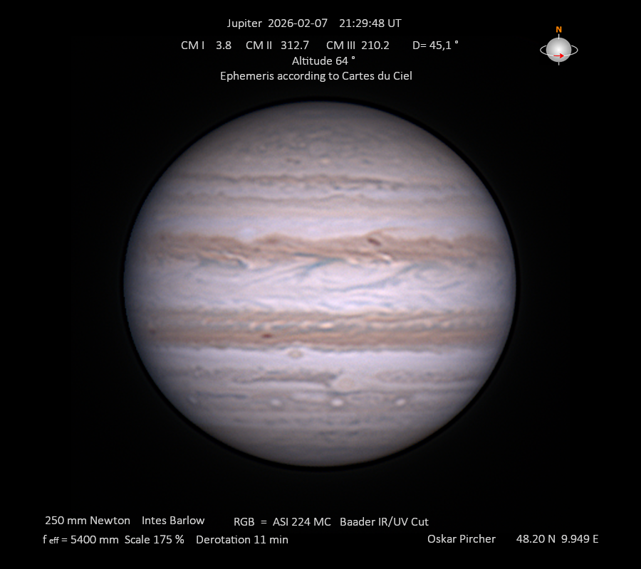 Jupiter vom 07.02.2026