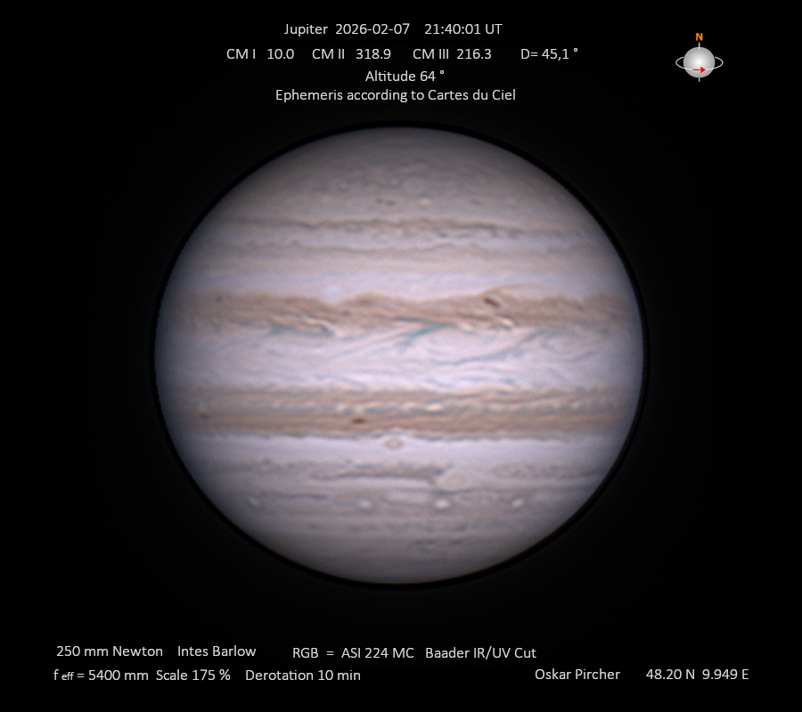 Jupiter vom 07.02.2026