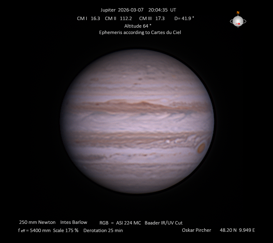 Jupiter vom 07.03.2026
