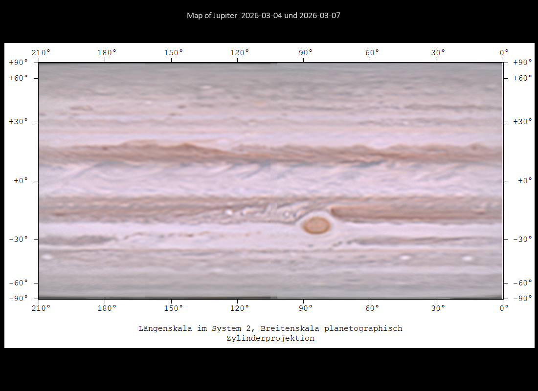 Jupiter vom 04. und 07.03.2026