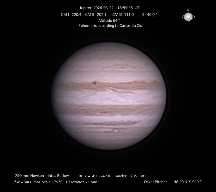 Jupiter vom 22.03.2026