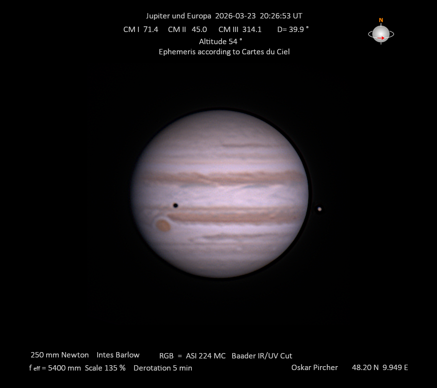 Jupiter vom 23.03.2026