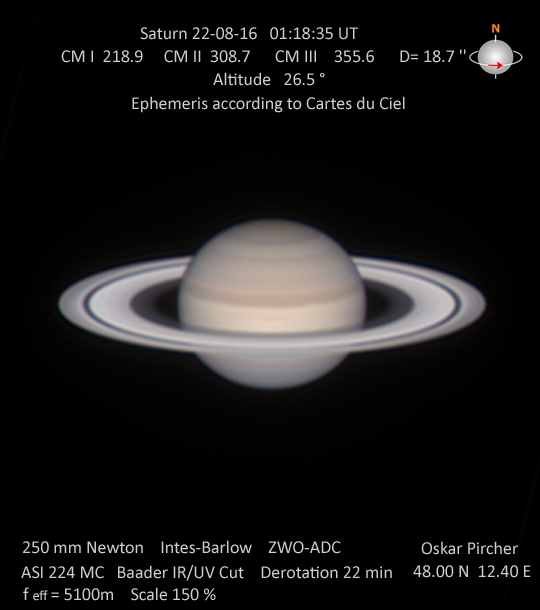 Saturn vom 16.08.2022