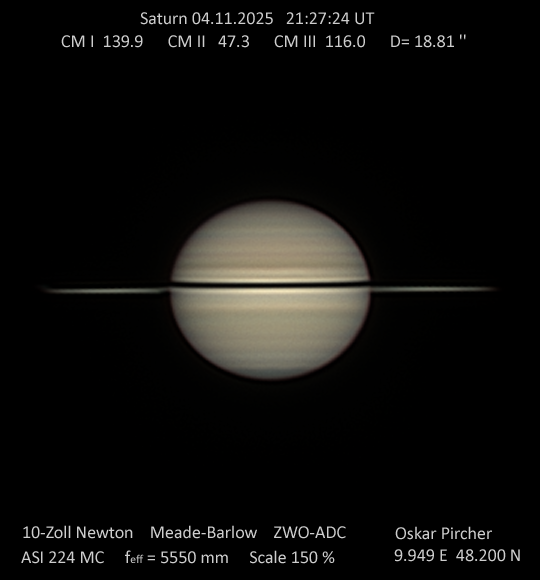 Saturn vom 04.11.2025