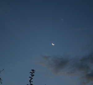 Mond, Venus und Jupiter am 09.10.2015